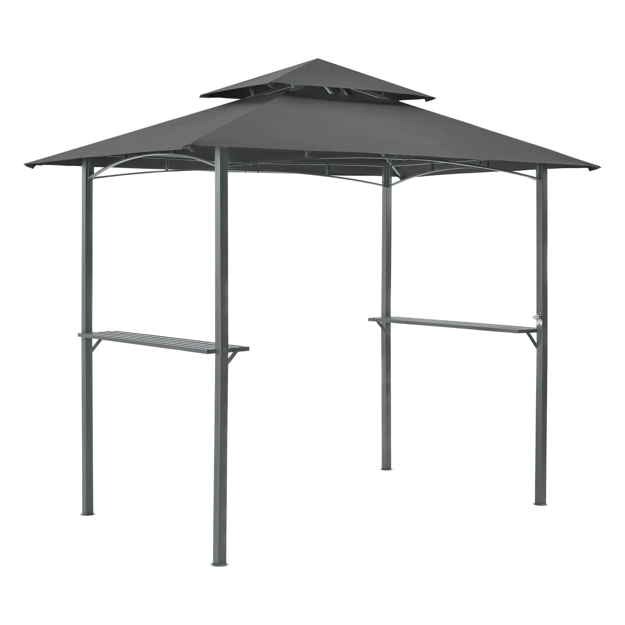 Altana grillowa Parga 250x241x151cm ciemnoszara en.casa