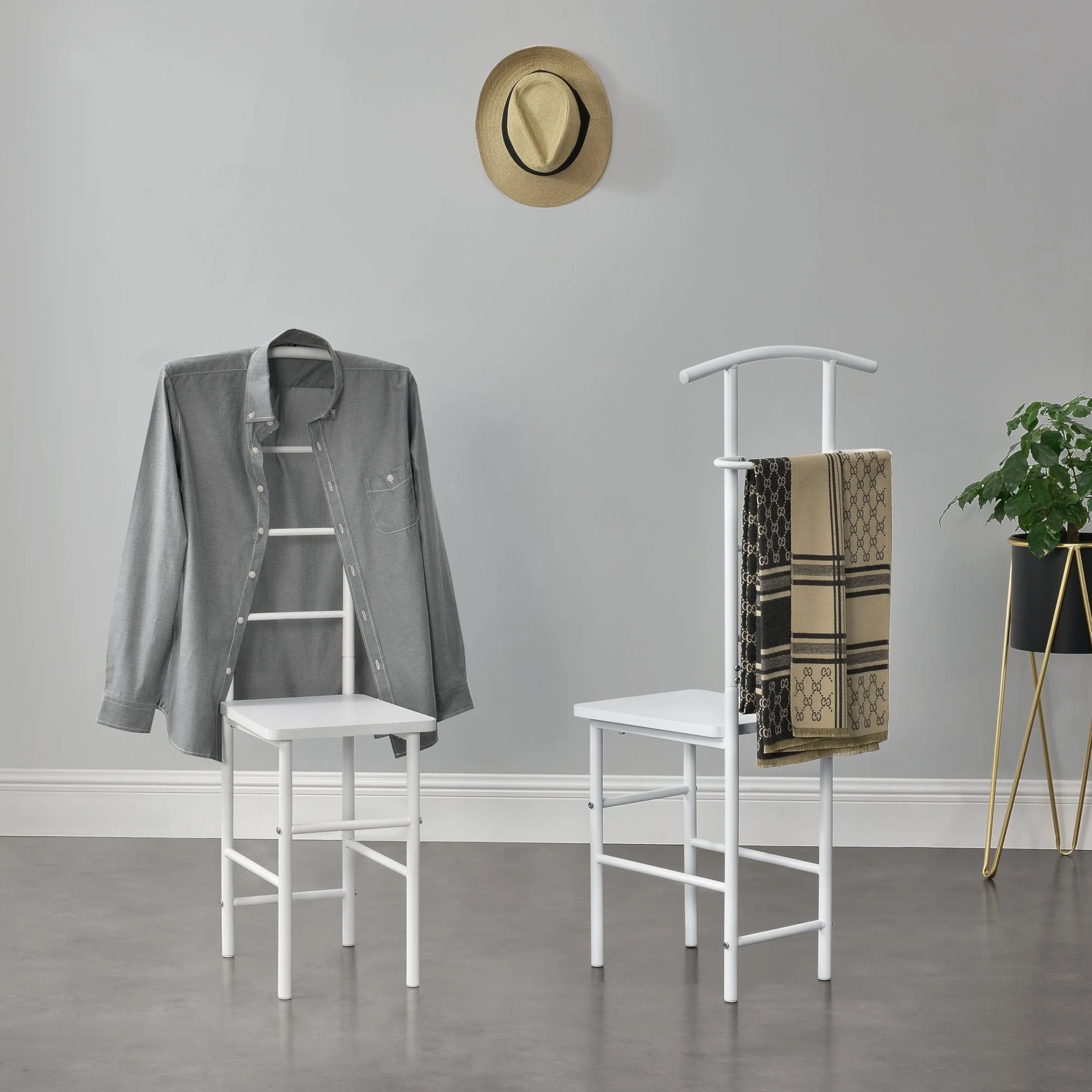 Fotel męski Anaheim 107x45x45 cm z wieszakiem na ubrania en.casa - Image 7