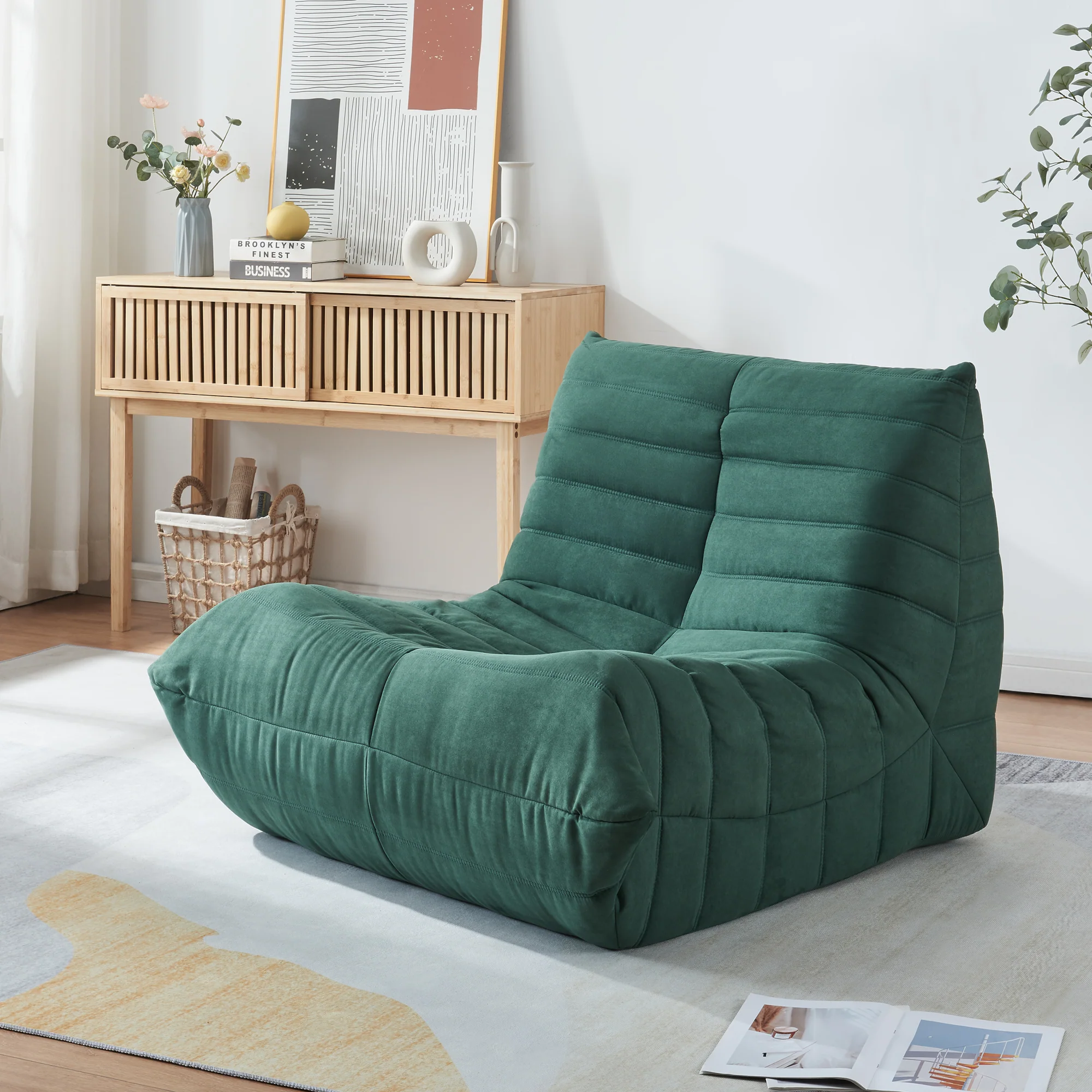 Fotel podłogowy Kodsø 75x90x100 cm [en.casa] - Image 3