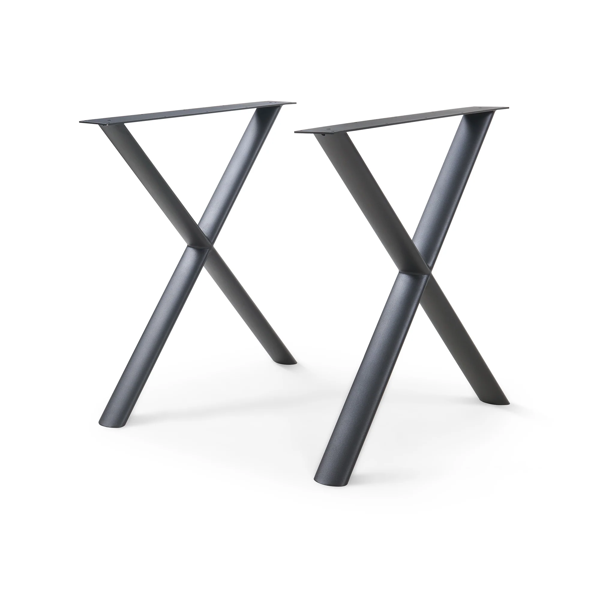 Stelaż stołu Klixjö zestaw 2 szt. stal 72x70x10 cm czarny [en.casa] - Image 2