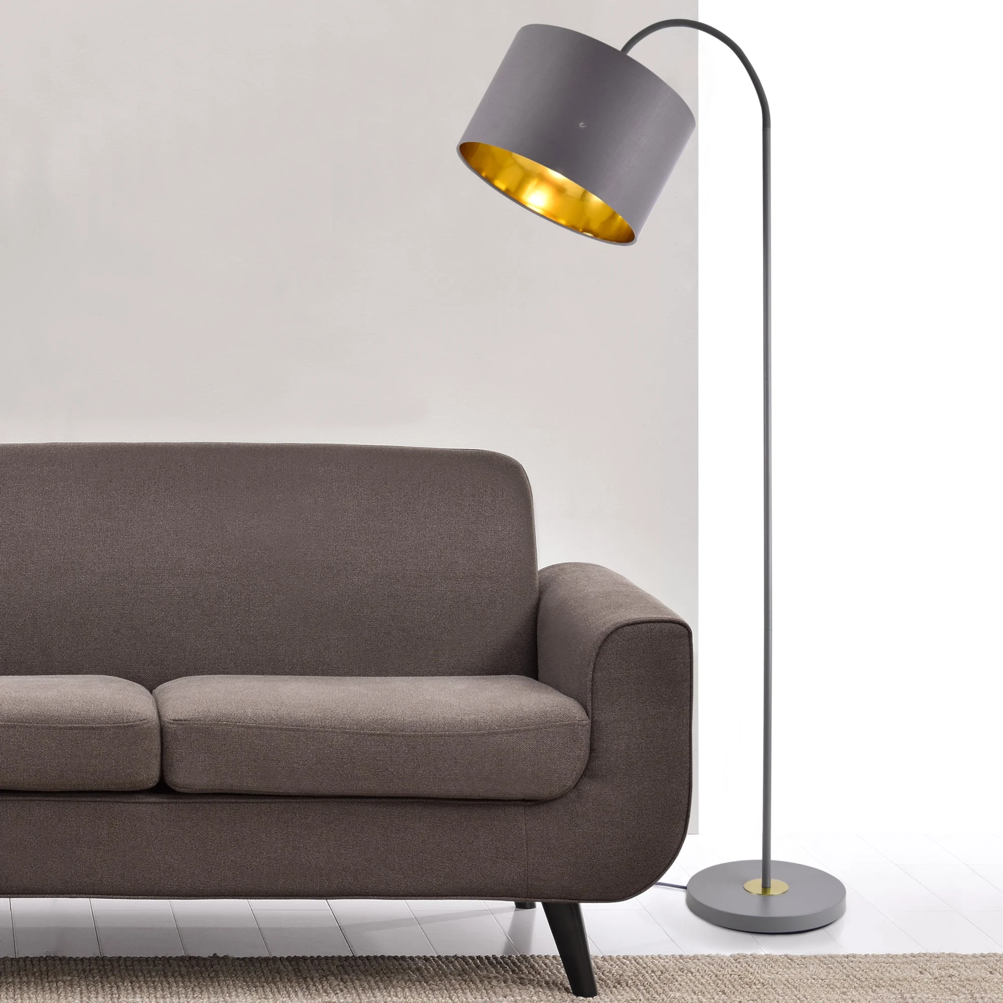 Lampa podłogowa Toledo 173cm 1xE27 metal szary lux.pro - Image 2