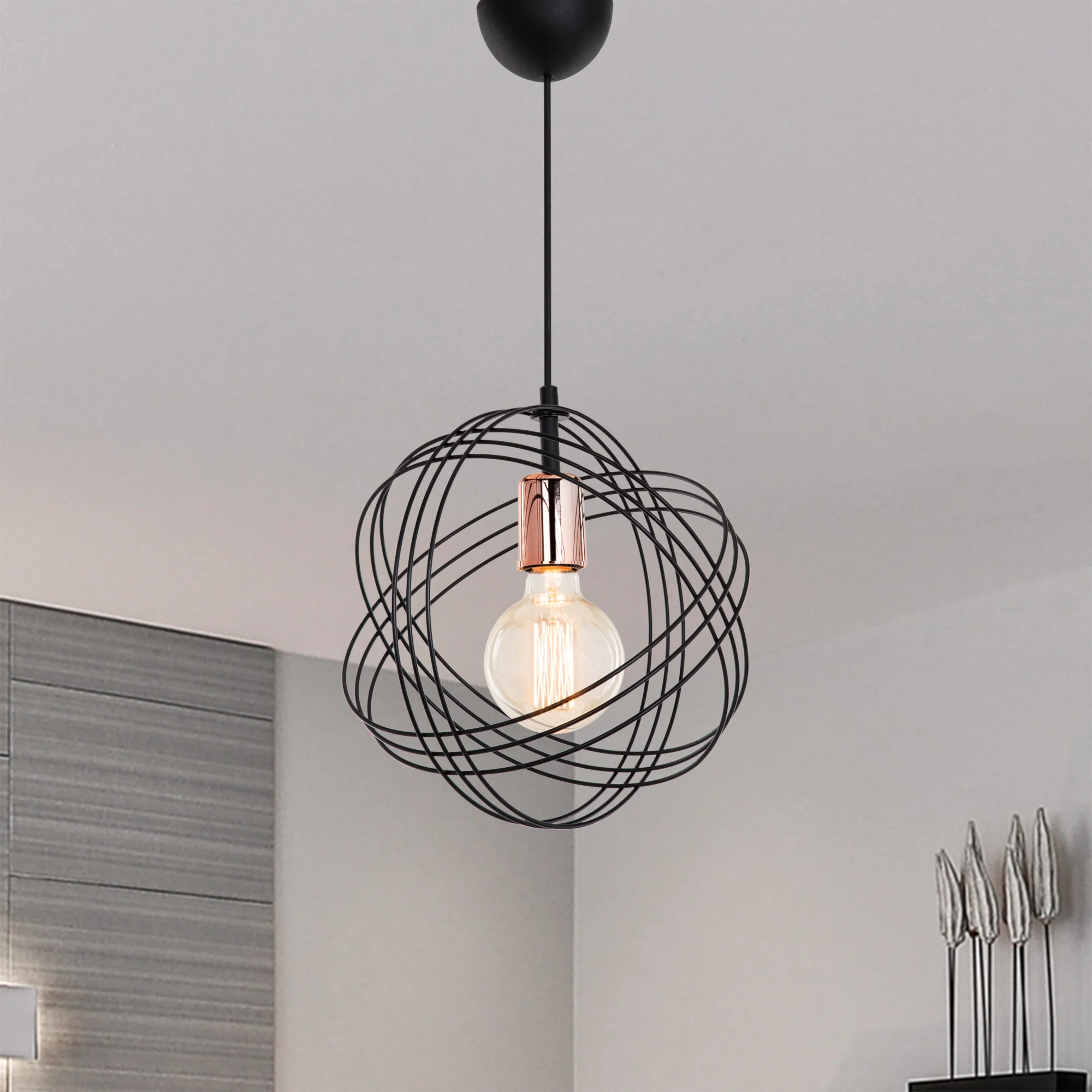 Lampa wisząca Hove E27 metalowa w różnych kolorach [lux.pro] - Image 2