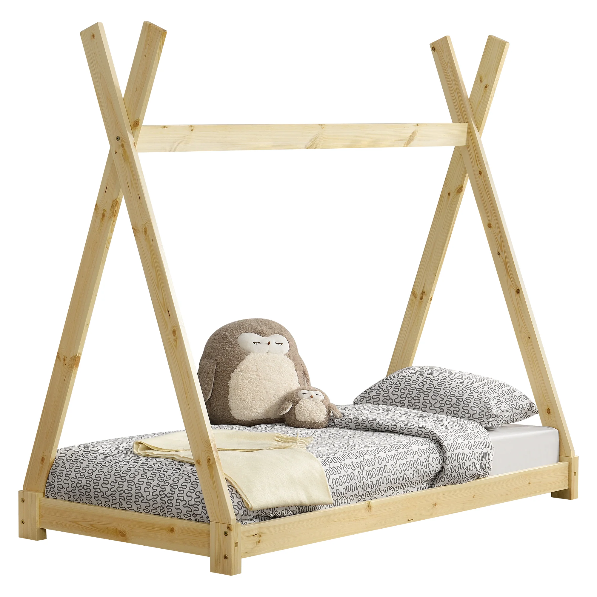 Łóżko dziecięce Onejda w kształcie tipi w różnych kolorach. Rozmiary i kolory [en.casa] - Image 3