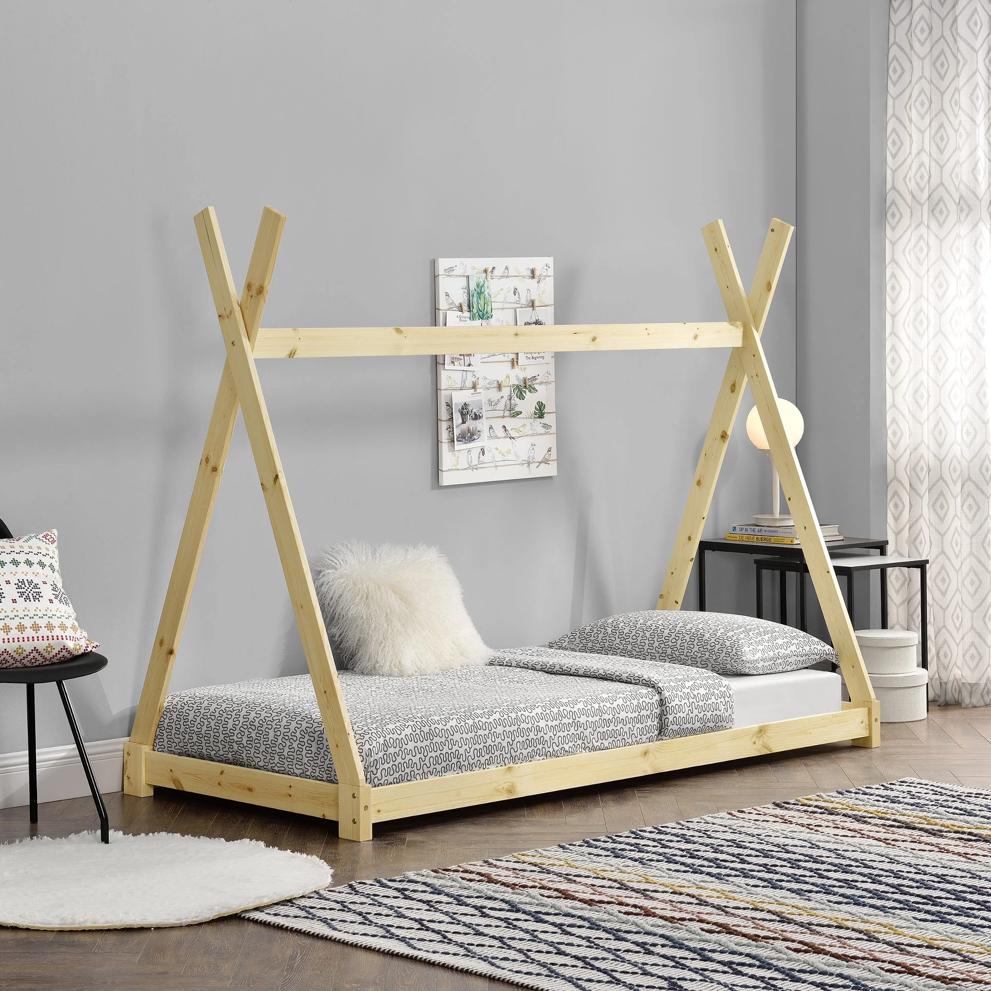 Łóżko dziecięce Onejda w kształcie tipi w różnych kolorach. Rozmiary i kolory [en.casa] - Image 8