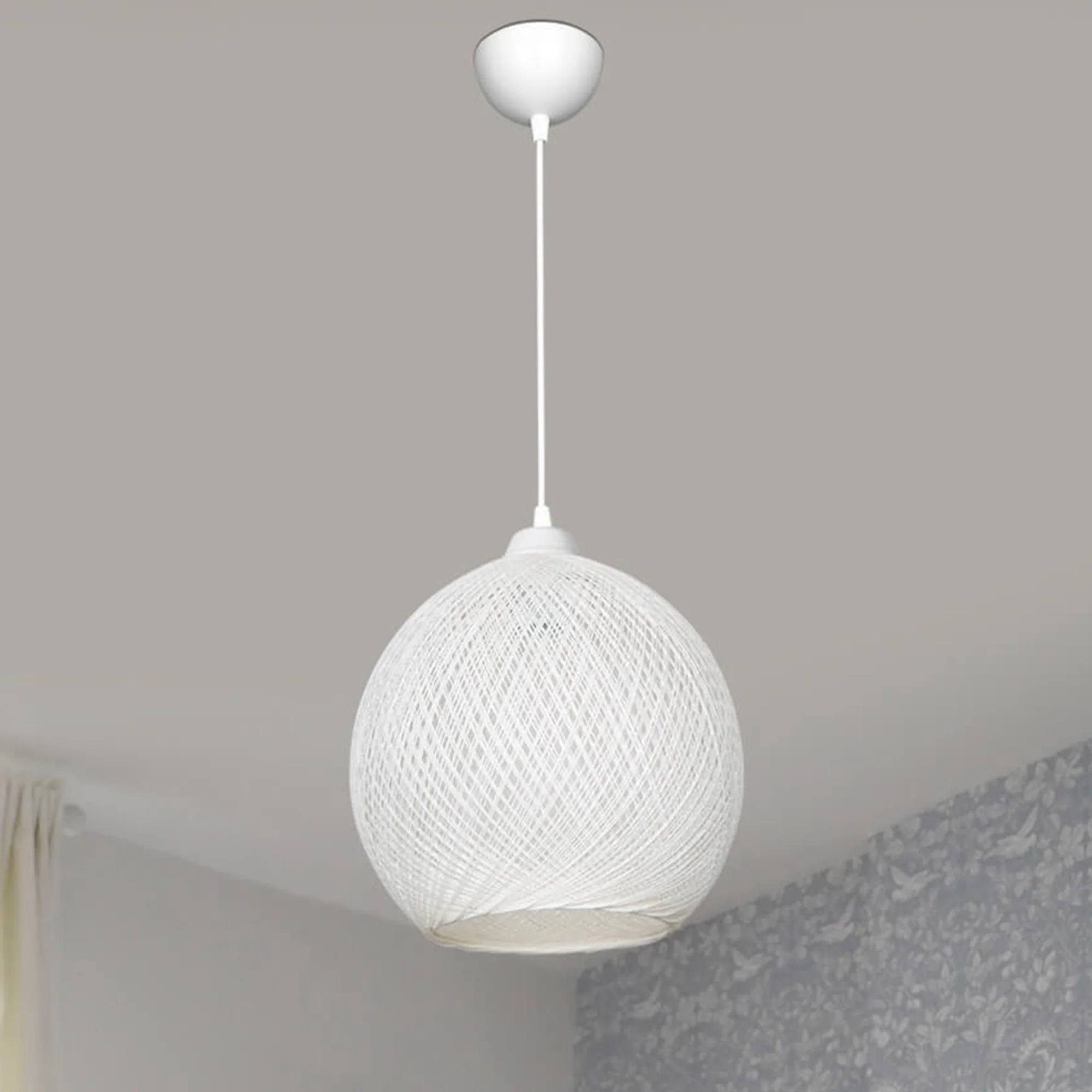 Metalowa lampa wisząca Lisburn E27 w różnych kolorach [lux.pro] - Image 4
