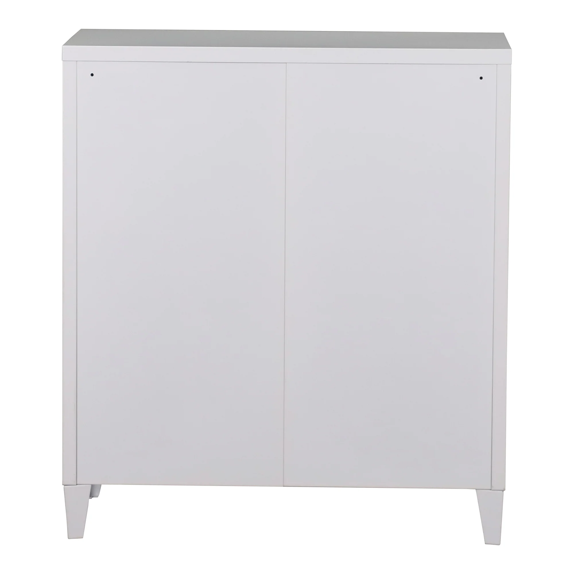 Szafka metalowa Oripää 90x80x33 cm biała [en.casa] - Image 6