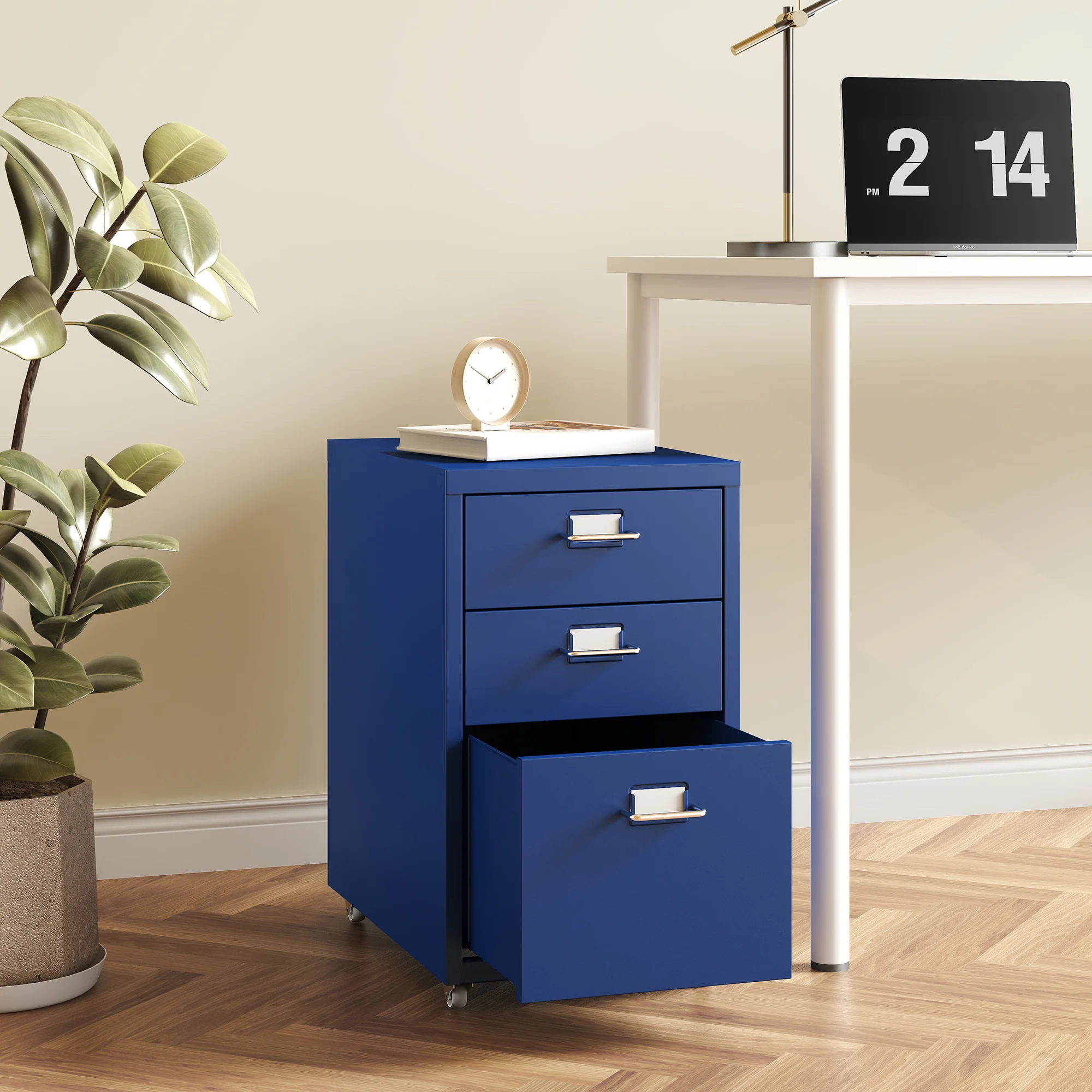 Kökar mobilny cokół z 3 szufladami 48x28x41 cm [en.casa] - Image 3