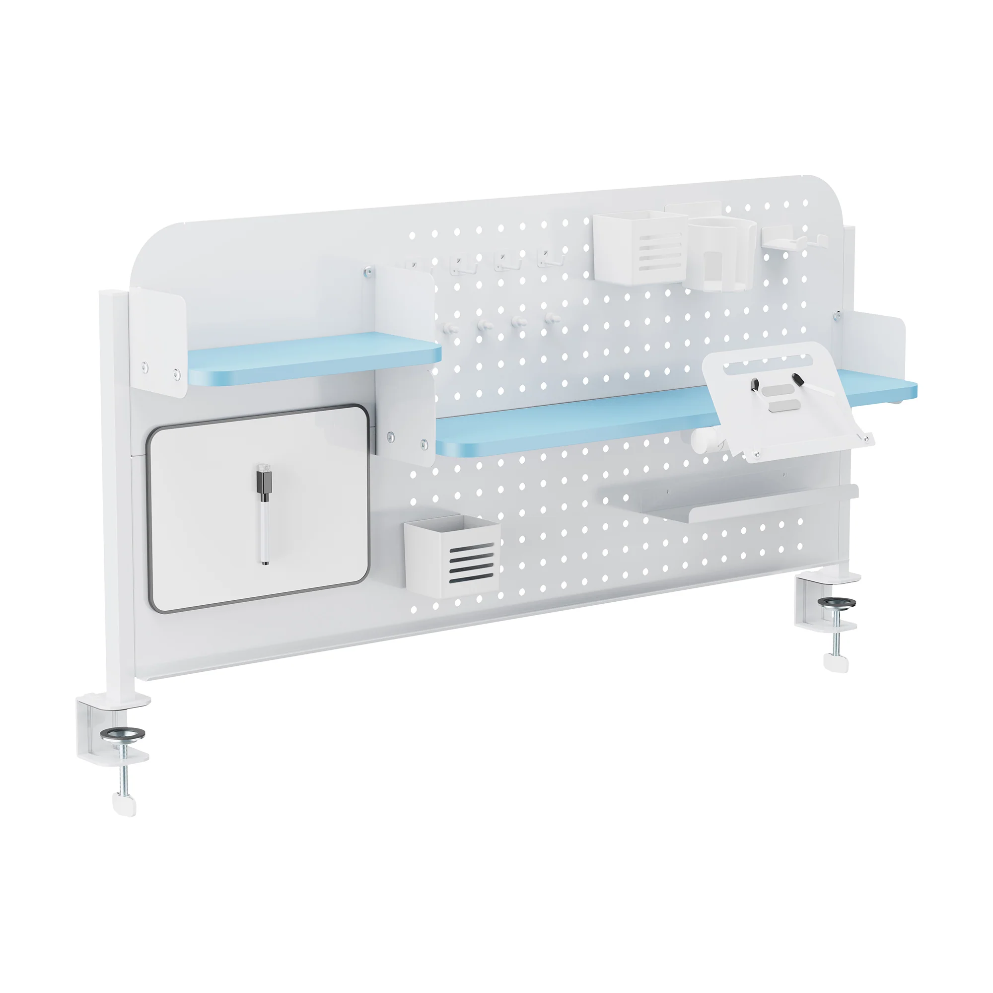 Organizer na biurko Sauda 114x68 cm stalowy [en.casa] - Image 2