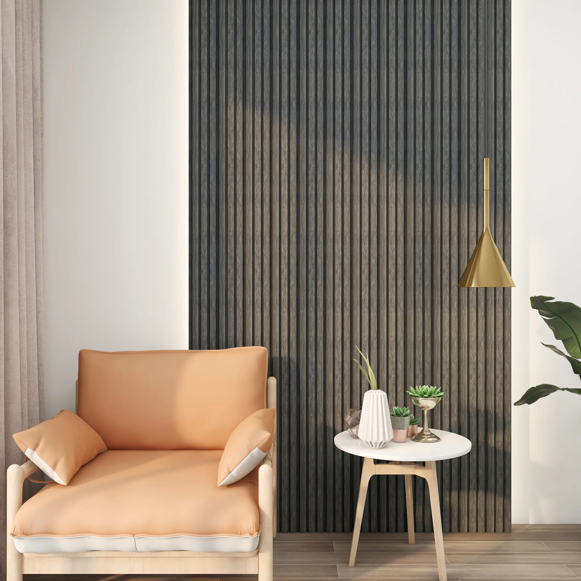 Panel ścienny 3D Brunssum Set 195x12,2 cm marmurowo-szary [NEU.HOLZ] - Image 2