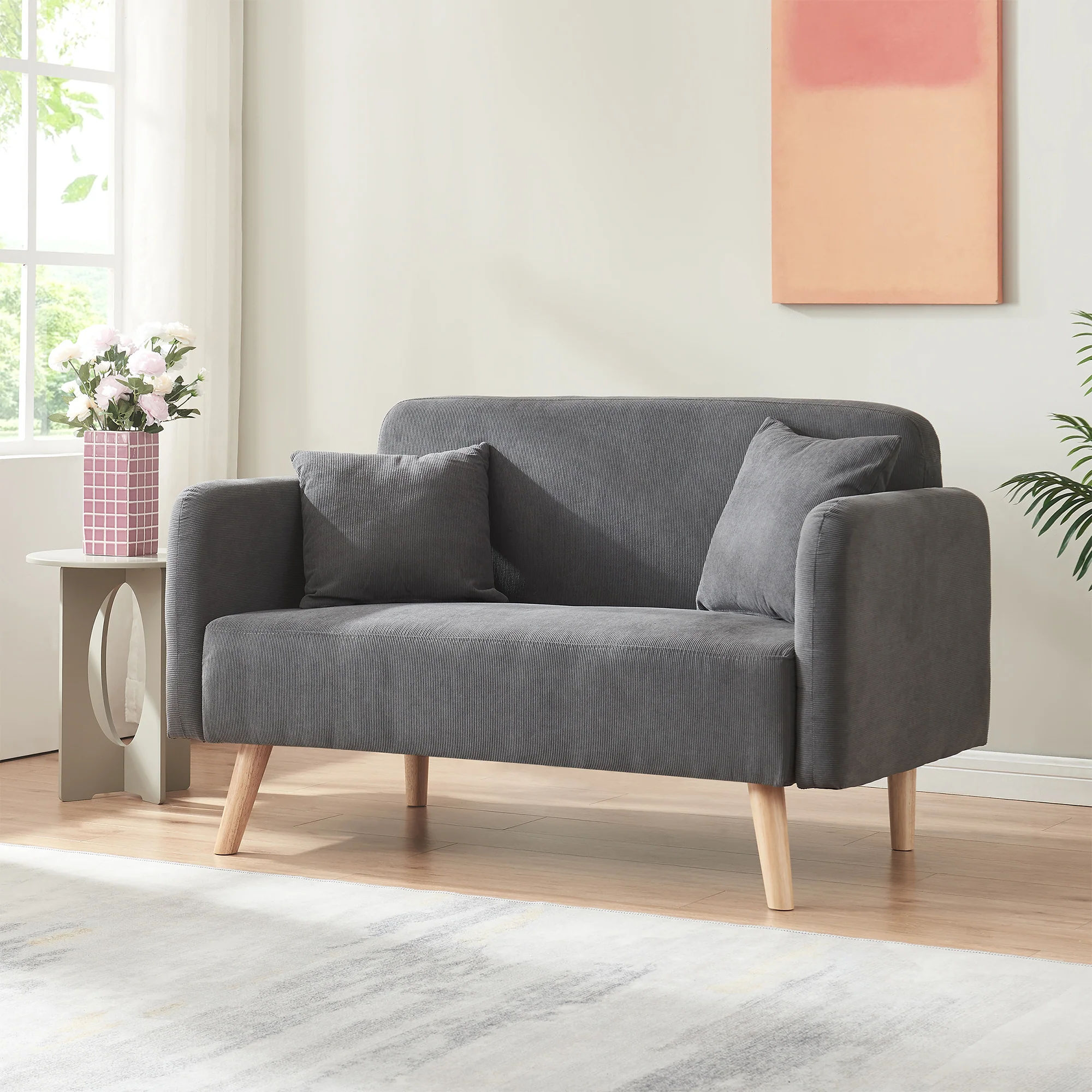 Sofa 2-osobowa Midt 132x70x81 cm [en.casa] - Image 5