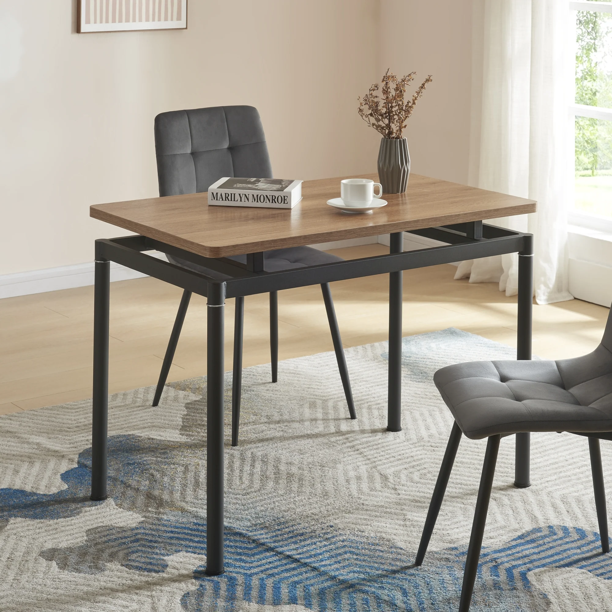 Stół dębowy Hemnes w różnych rozmiarach rozmiary [en.casa] - Image 3
