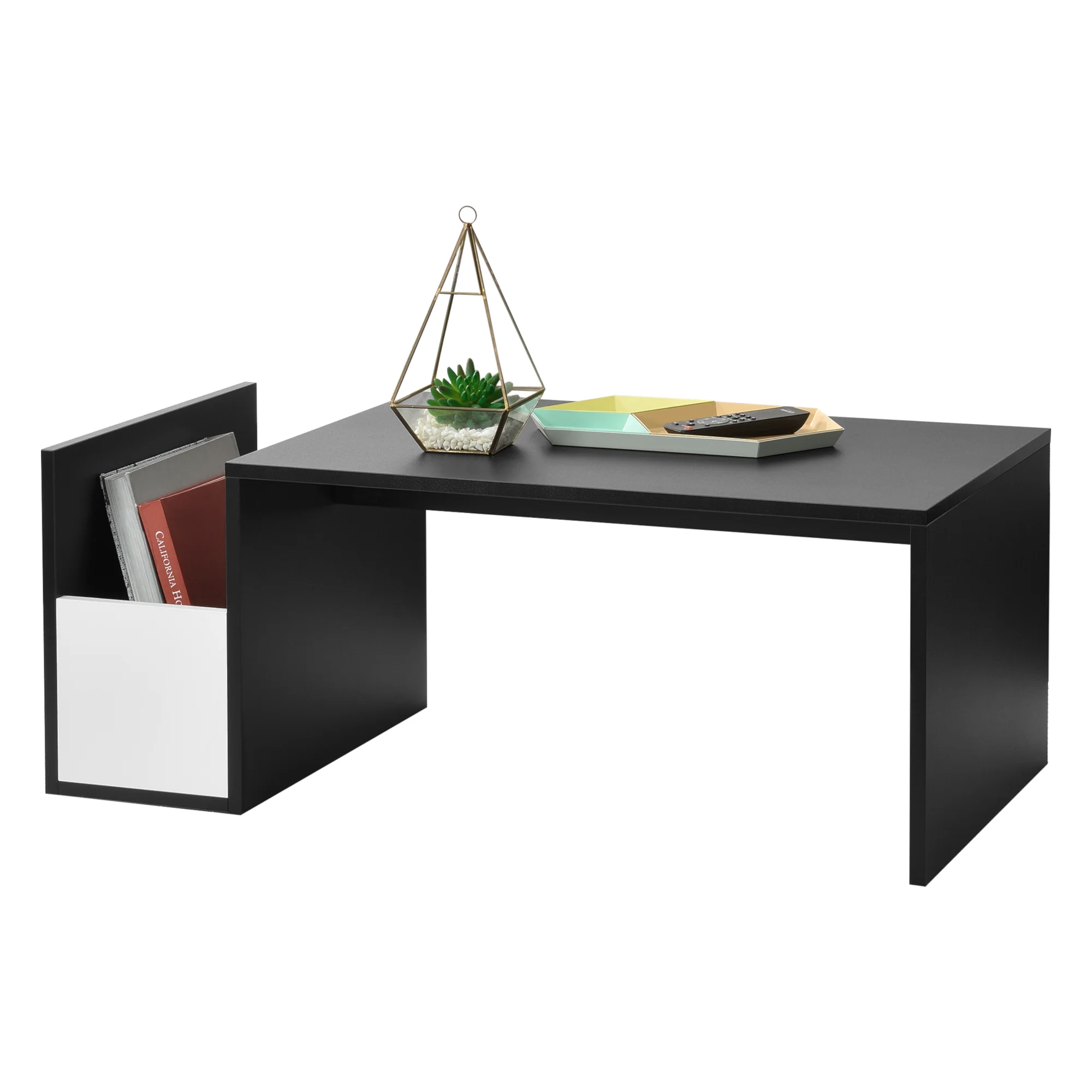 Stolik kawowy Bollnäs 90x45x35 cm z półką w różnych kolorach kolory en.casa - Image 4