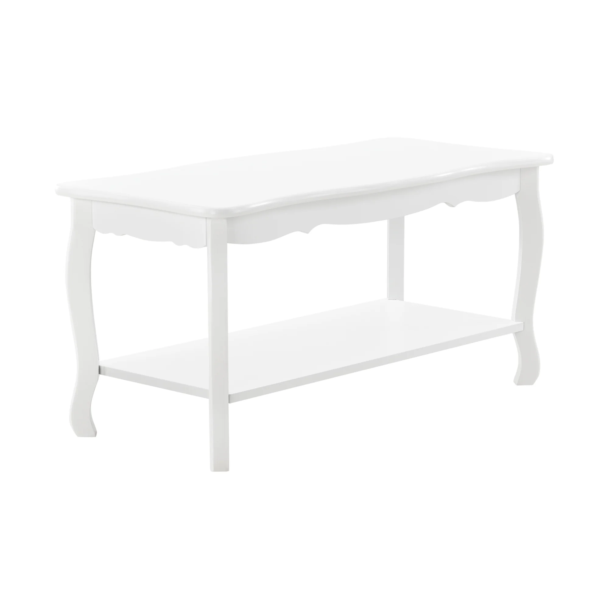 [en.casa]® Stolik kawowy biały ława Shabby Chic 87,5x40x42 cm