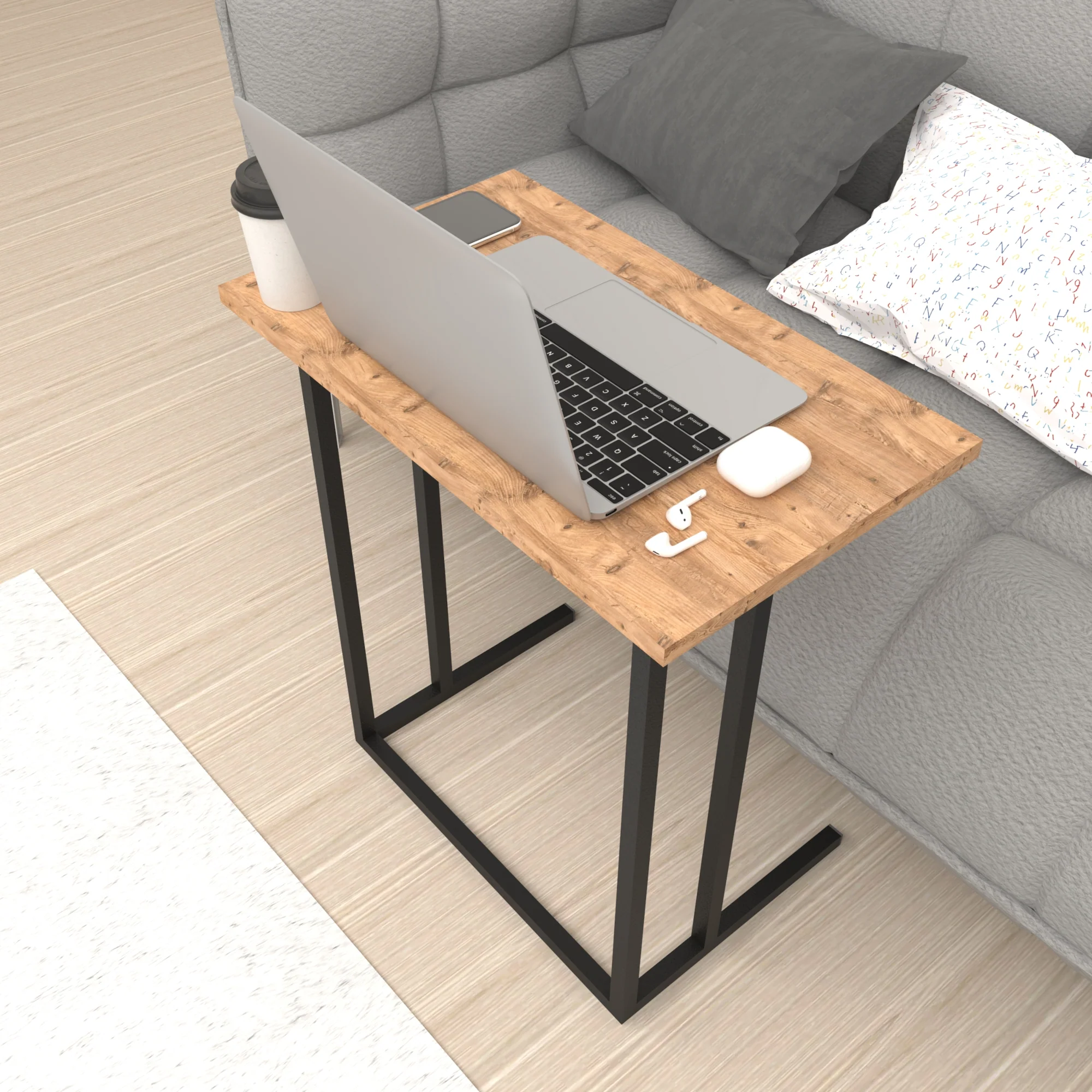 Stolik pod laptopa Högsby w różnych kolorach [en.casa] - Image 2