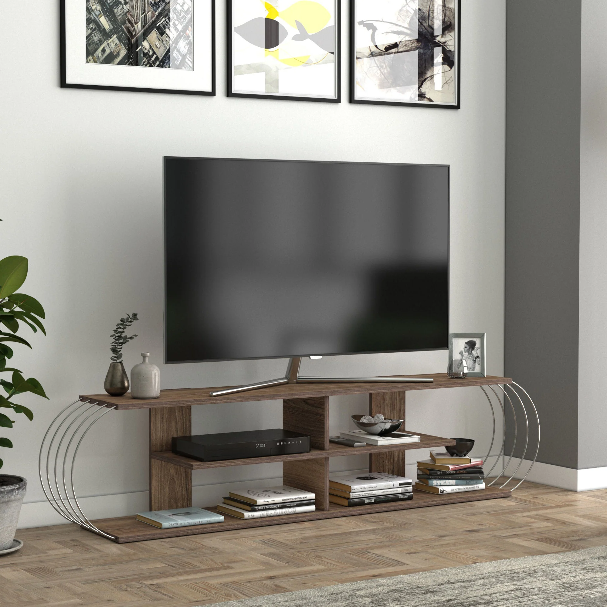 Stolik RTV Robertsfors 180/172/160cm w różnych kolorach [en.casa] - Image 7