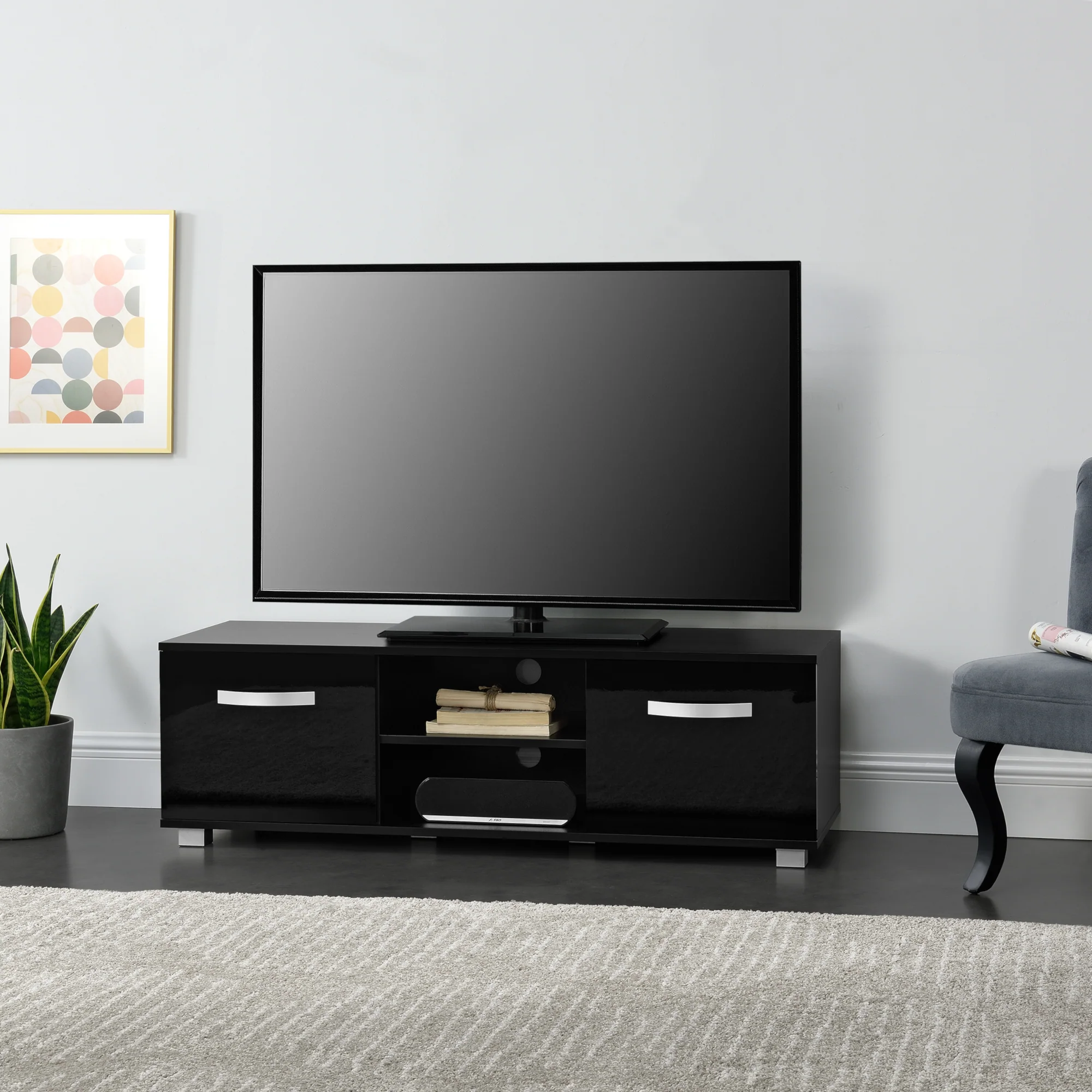 Stolik TV Laugar 120x40x38 cm w różnych kolorach. colors en.casa - Image 2