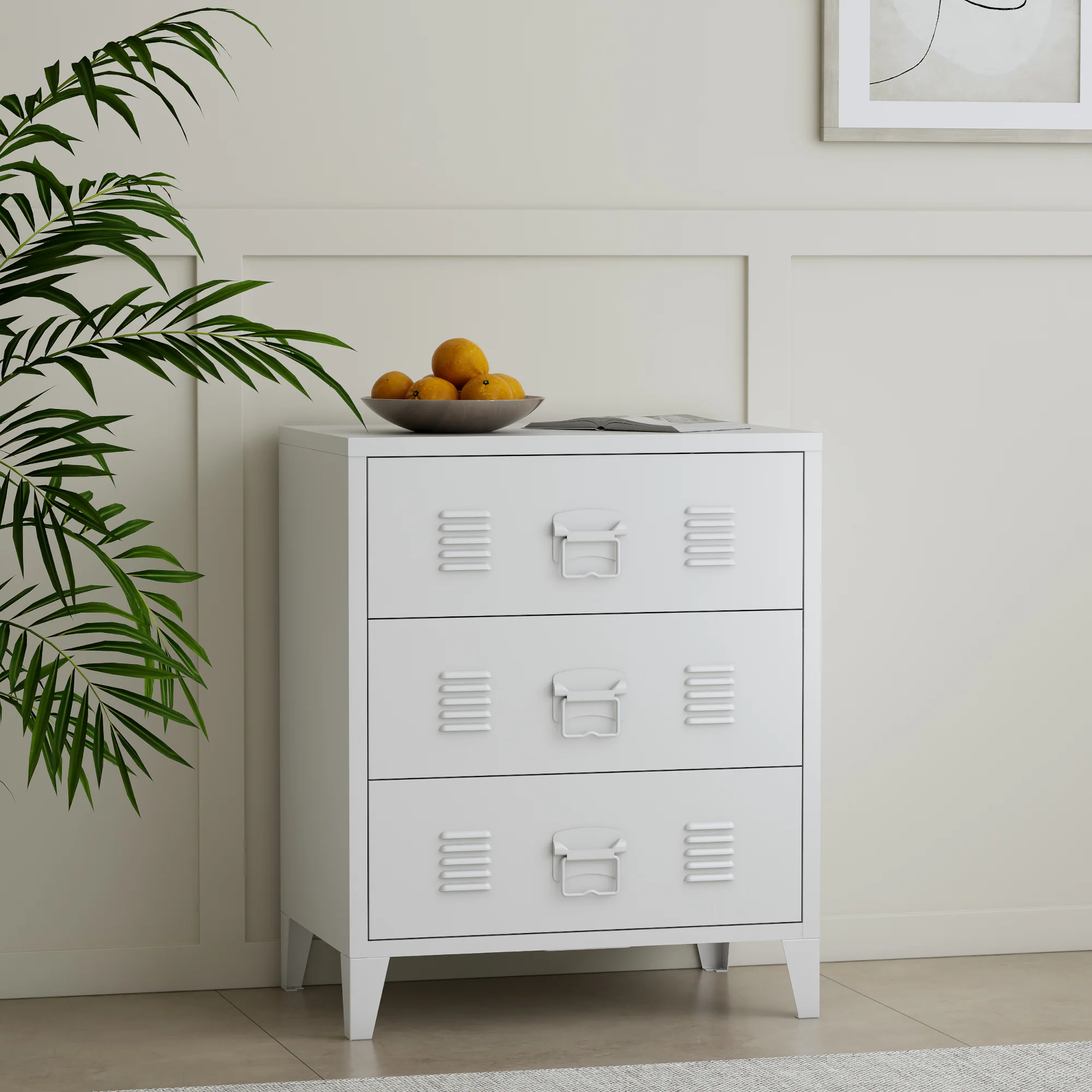 Szafka metalowa Hämeenlinna 72x60x40cm różne kolory Kolory [en.casa] - Image 2