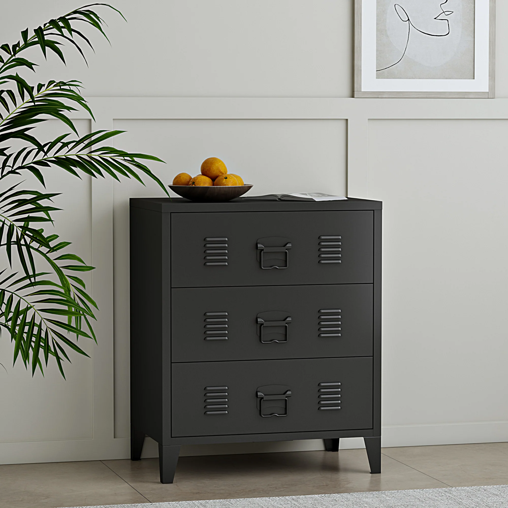 Szafka metalowa Hämeenlinna 72x60x40cm różne kolory Kolory [en.casa] - Image 3