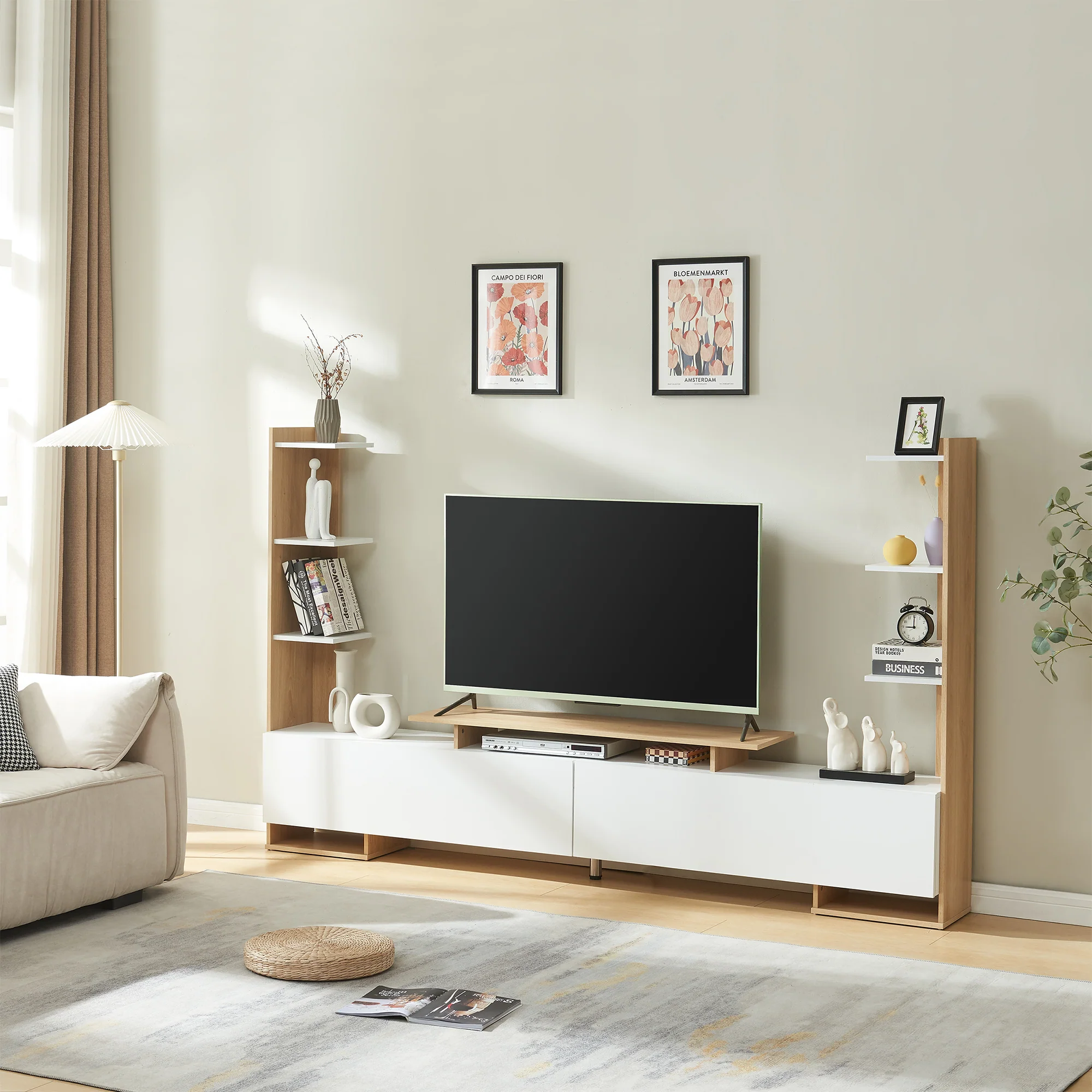 Szafka pod telewizor Rauki 233x31x141 cm [en.casa] - Image 4