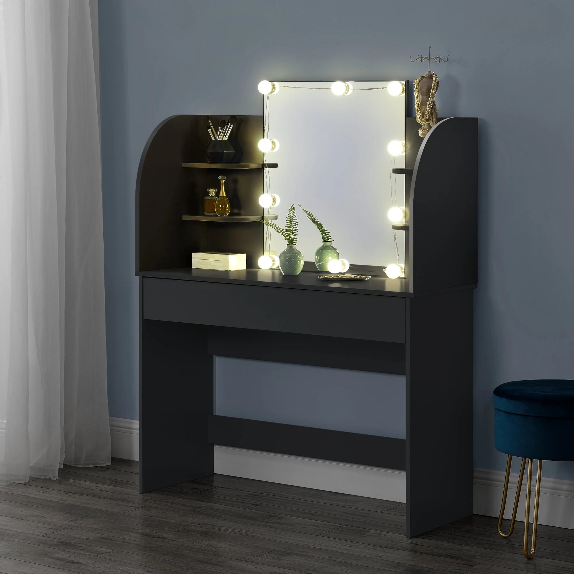 Toaletka Köla z diodami LED w różnych kolorach kolory [en.casa] - Image 6